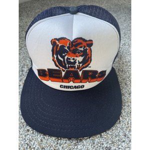 Vintage 80s Chicago Bears NFL New Era Mesh Foam Trucker Snapback Hat Cap USA